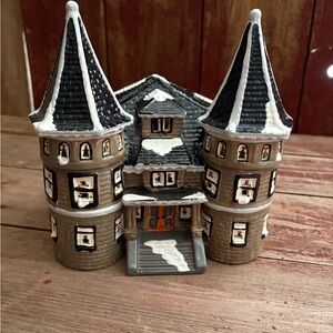 Department 56 Holiday Decor with Black and Brown Accents